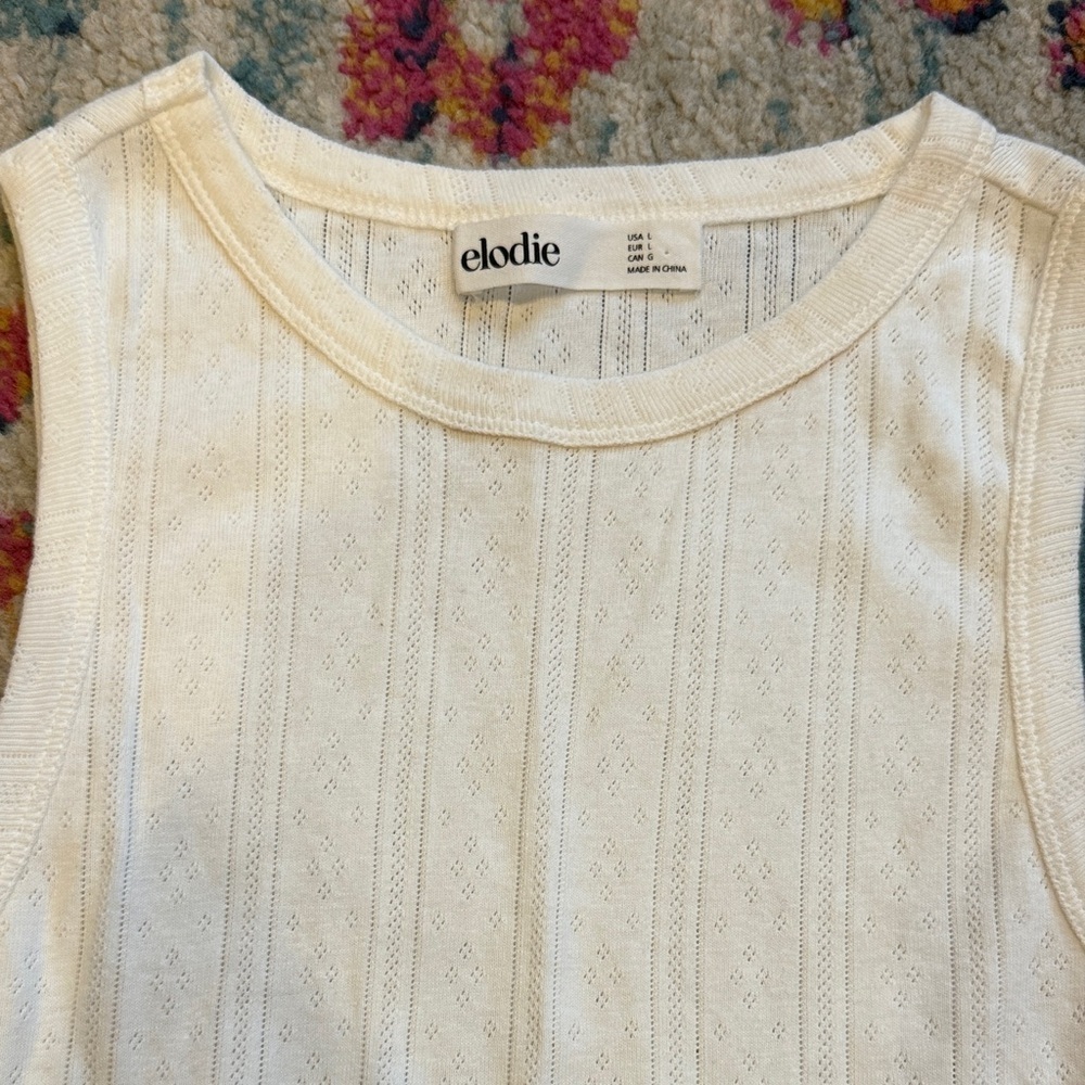 NWOT Elodie Textured Sleeveless Top - Picture 2 of 6